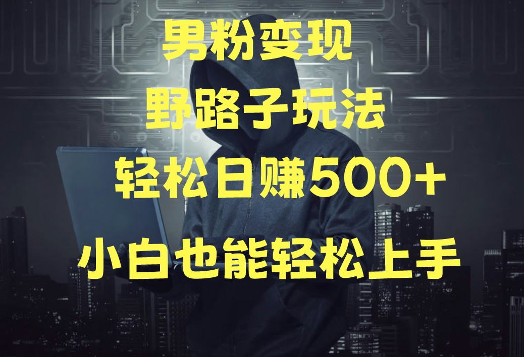 当下最火男粉变现项目月入5W+，小白也能轻松盈利-生财有术官方网站