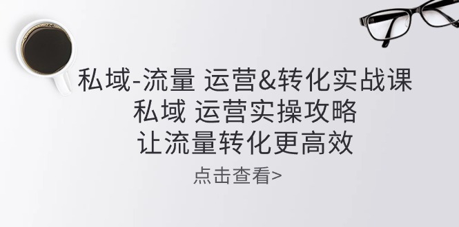 （10739期）私域-流量 运营&转化实操课：私域 运营实操攻略 让流量转化更高效-生财有术官方网站