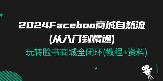 2024Faceboo 商城自然流(从入门到精通)，玩转脸书商城全闭环(教程+资料)-生财有术官方网站