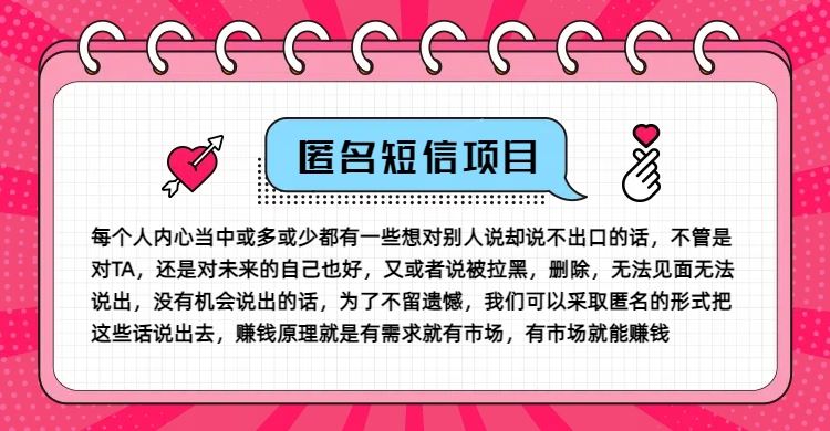 冷门小众赚钱项目，匿名短信，玩转信息差，月入五位数【揭秘】-生财有术官方网站