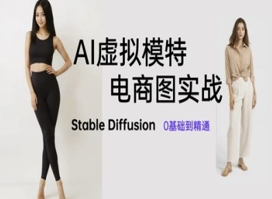 AI虚拟模特电商图实战，AI绘画Stable Diffusion 0基础到精通-生财有术官方网站