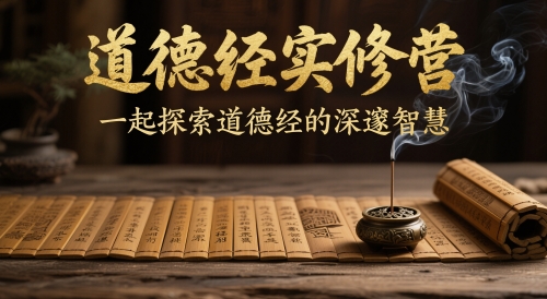 道德经实修营，一起探索道德经的深邃智慧-生财有术官方网站